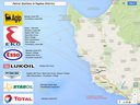 paphos petrol stations map